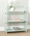 Safavieh Natalie 3 Tier Low Bookcase Aqua Smoke Furniture  Feature