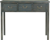 Safavieh Cindy Console With Storage Drawers Steel Teal Furniture main image