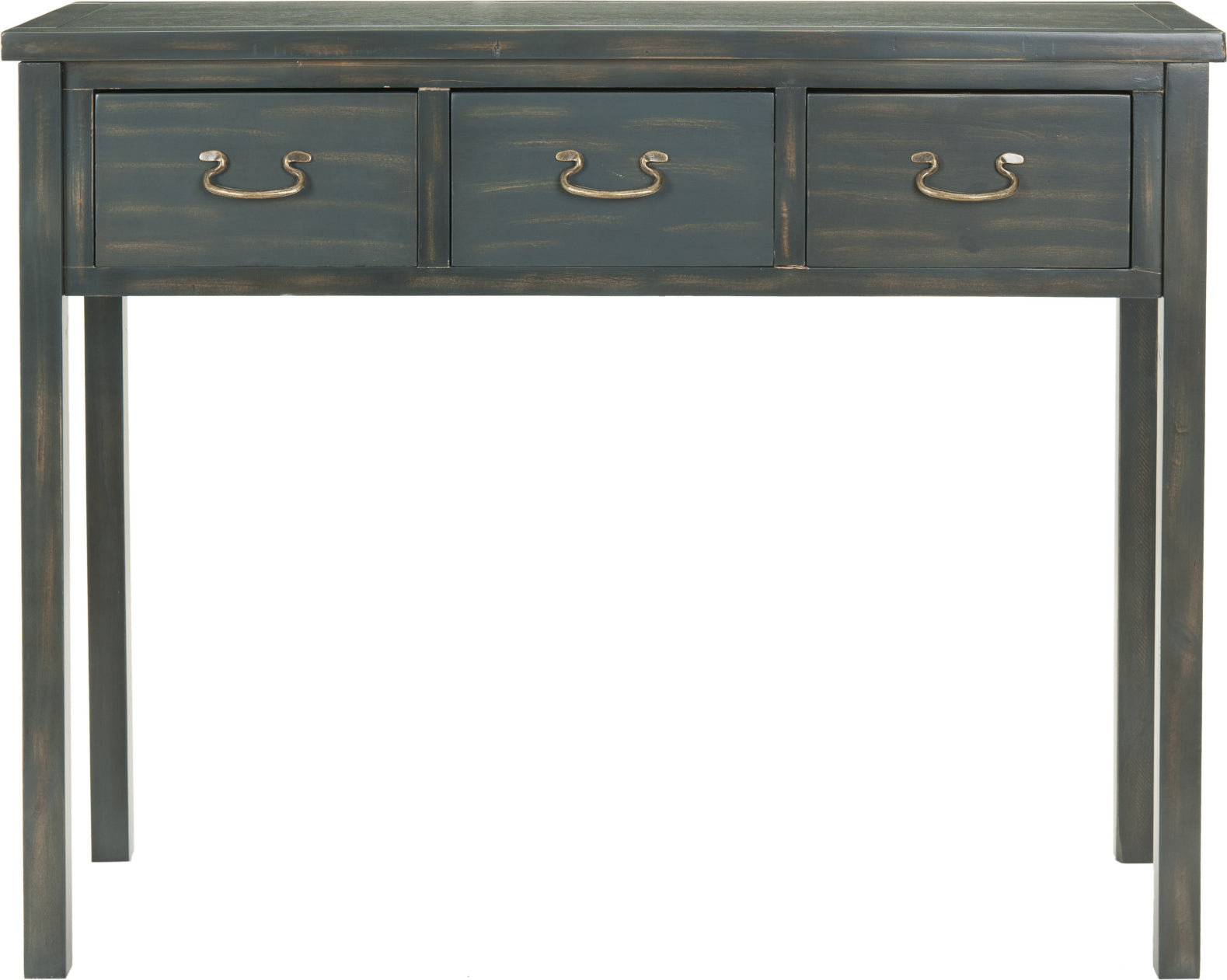 Safavieh Cindy Console With Storage Drawers Steel Teal Furniture main image