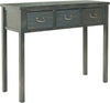 Safavieh Cindy Console With Storage Drawers Steel Teal Furniture 