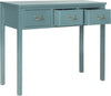 Safavieh Cindy Console With Storage Drawers Slate Teal Furniture 