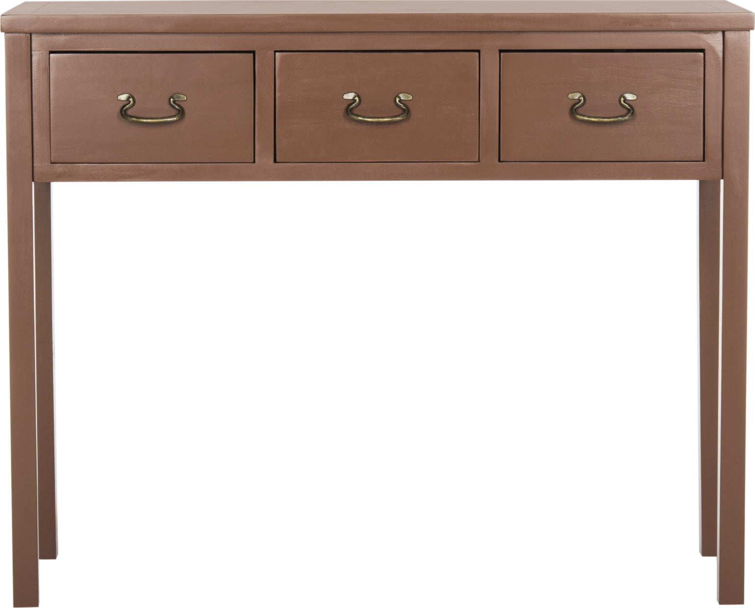 Safavieh Cindy Console With Storage Drawers Terracotta Furniture main image