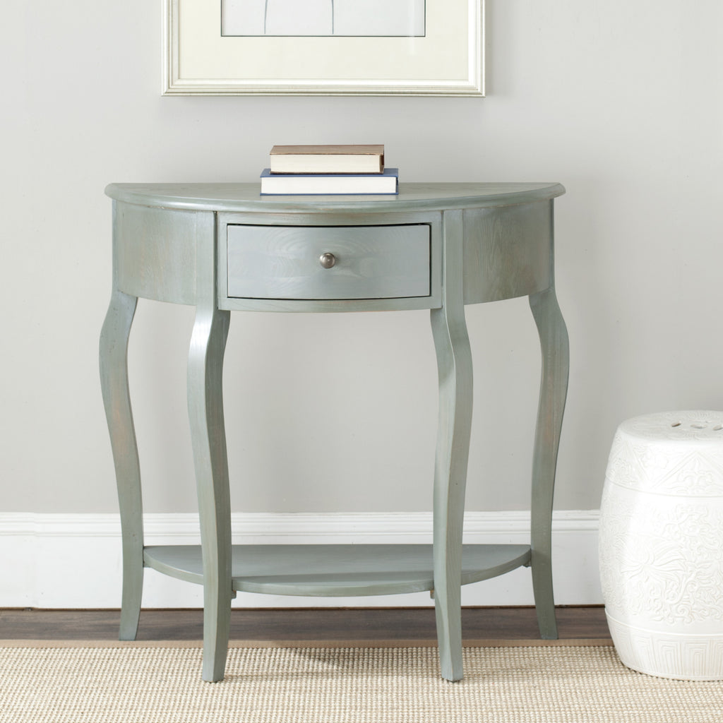 Safavieh Jan Demilune Small Console French Grey Furniture  Feature