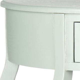 Safavieh Jan Demilune Small Console Dusty Green Furniture 