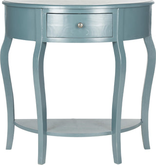 Safavieh Jan Demilune Small Console Slate Teal Furniture main image