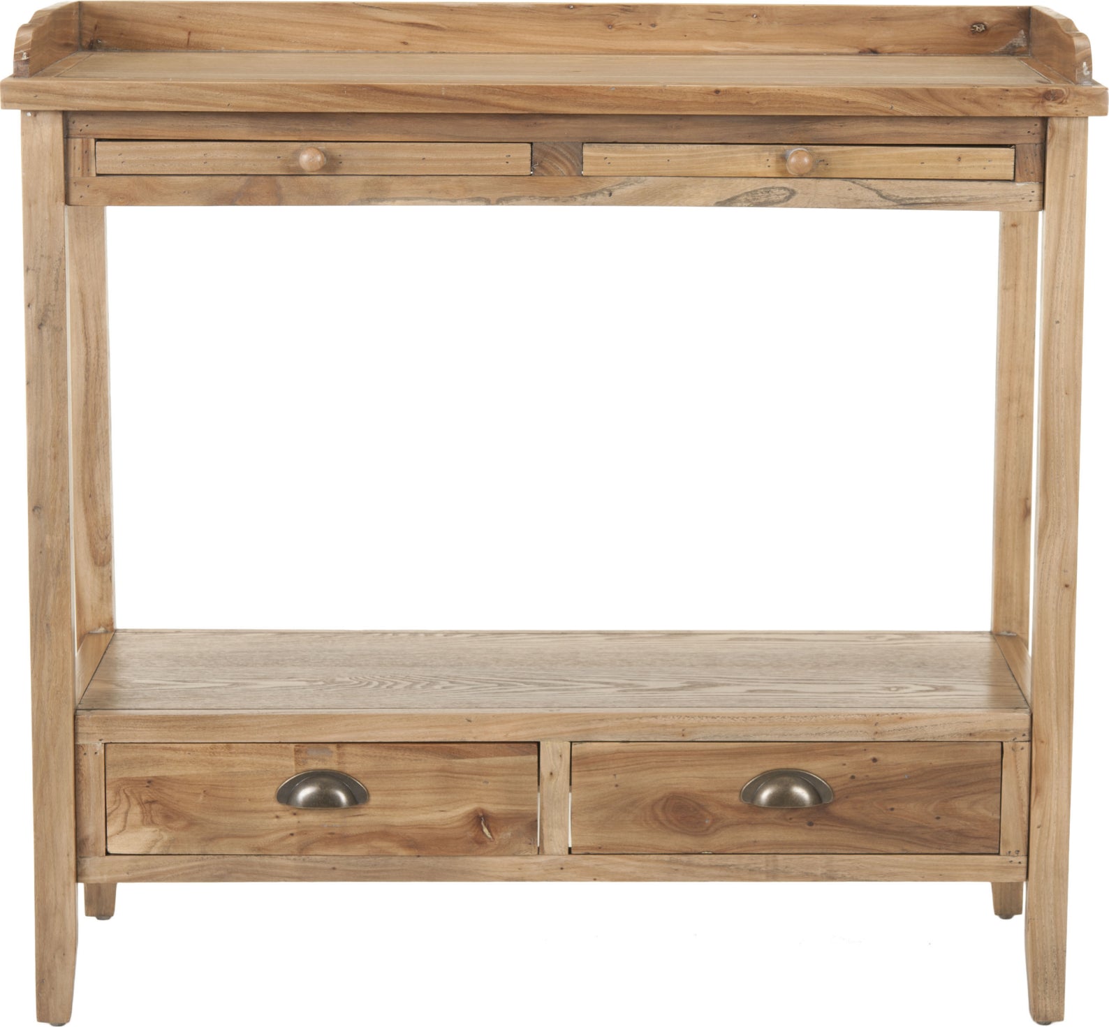 Safavieh Peter Console With Storage Drawers Oak Furniture main image