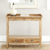Safavieh Peter Console With Storage Drawers Oak Furniture  Feature