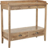 Safavieh Peter Console With Storage Drawers Oak Furniture 