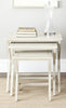 Safavieh Maryann Stacking Tray Tables White Furniture  Feature