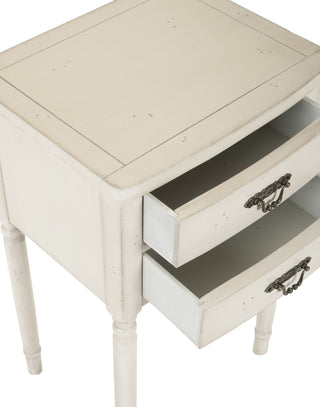 Safavieh Marilyn End Table With Storage Drawers White Furniture 