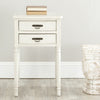 Safavieh Marilyn End Table With Storage Drawers White Furniture  Feature