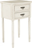Safavieh Marilyn End Table With Storage Drawers White Furniture 