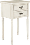 Safavieh Marilyn End Table With Storage Drawers White Furniture 