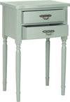 Safavieh Marilyn End Table With Storage Drawers Dusty Green Furniture 