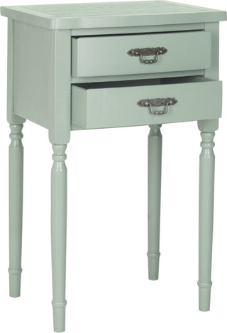 Safavieh Marilyn End Table With Storage Drawers Dusty Green Furniture 