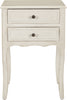 Safavieh Lori End Table With Storage Drawers White Furniture main image