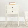 Safavieh Lori End Table With Storage Drawers White Furniture  Feature