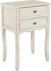 Safavieh Lori End Table With Storage Drawers White Furniture 