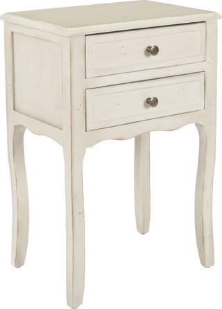 Safavieh Lori End Table With Storage Drawers White Furniture 