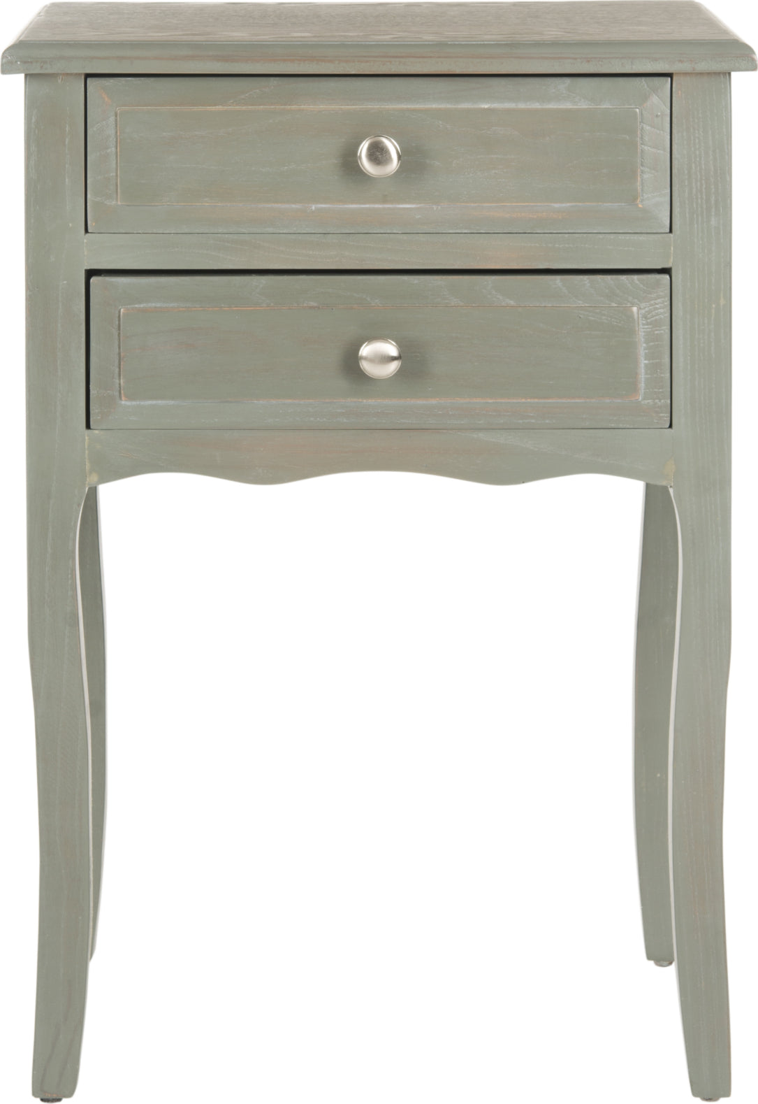 Safavieh Lori End Table With Storage Drawers French Grey Furniture main image