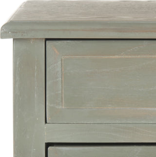 Safavieh Lori End Table With Storage Drawers French Grey Furniture 