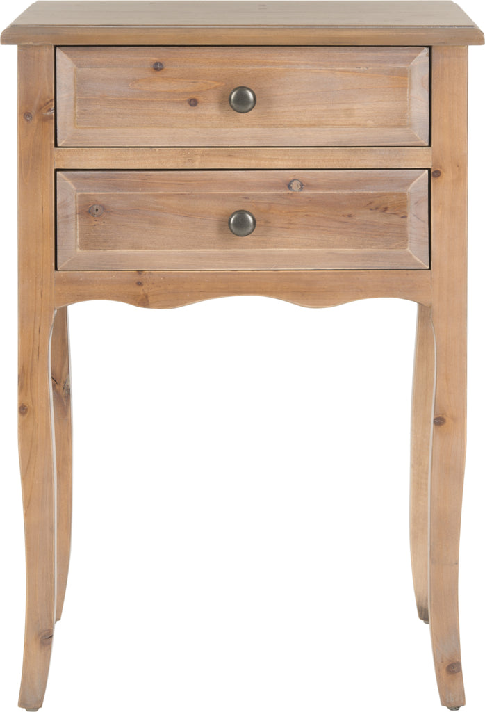 Safavieh Lori End Table With Storage Drawers Red Maple Furniture main image