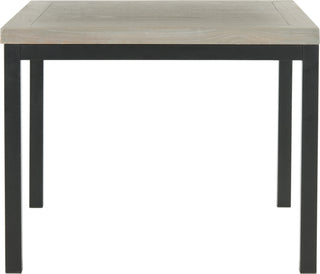 Safavieh Dennis Wood Top Side Table French Grey Furniture main image