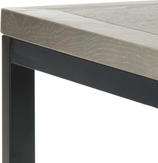 Safavieh Dennis Wood Top Side Table French Grey Furniture 