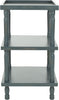 Safavieh Esmeralda 3 Tier Side Table Steel Teal Furniture main image