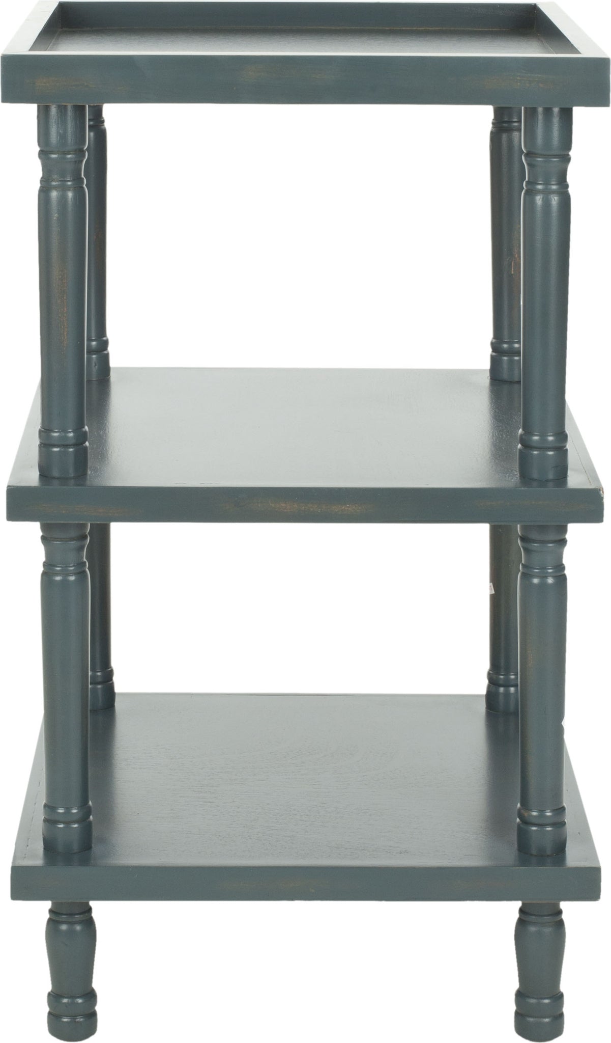 Safavieh Esmeralda 3 Tier Side Table Steel Teal Furniture main image