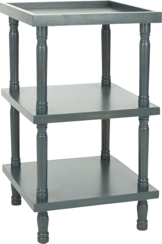 Safavieh Esmeralda 3 Tier Side Table Steel Teal Furniture Main