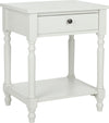 Safavieh Tami Accent Table With Storage Drawer Shady White Furniture 