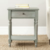 Safavieh Tami Accent Table With Storage Drawer French Grey Furniture  Feature