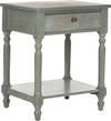 Safavieh Tami Accent Table With Storage Drawer French Grey Furniture 