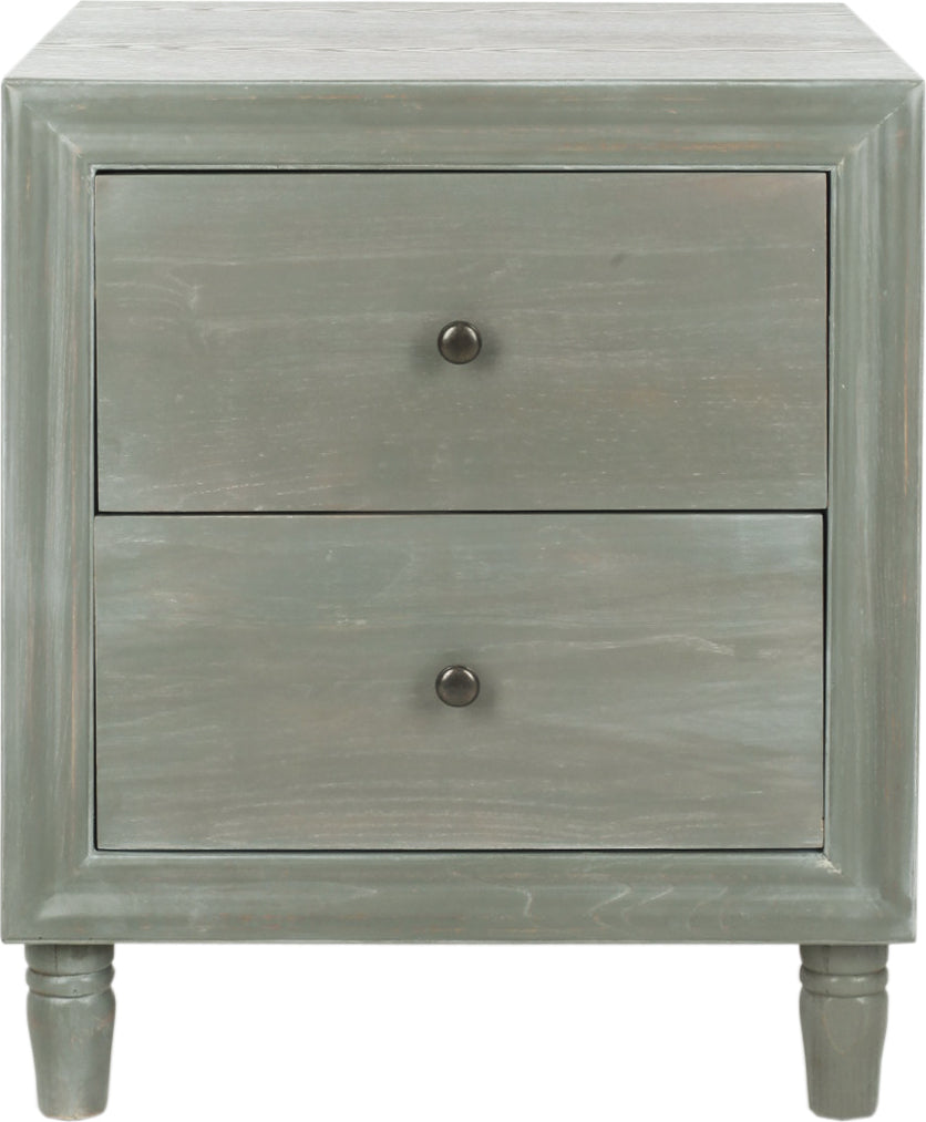 Safavieh Blaise Accent Stand With Storage Drawers French Grey Furniture main image