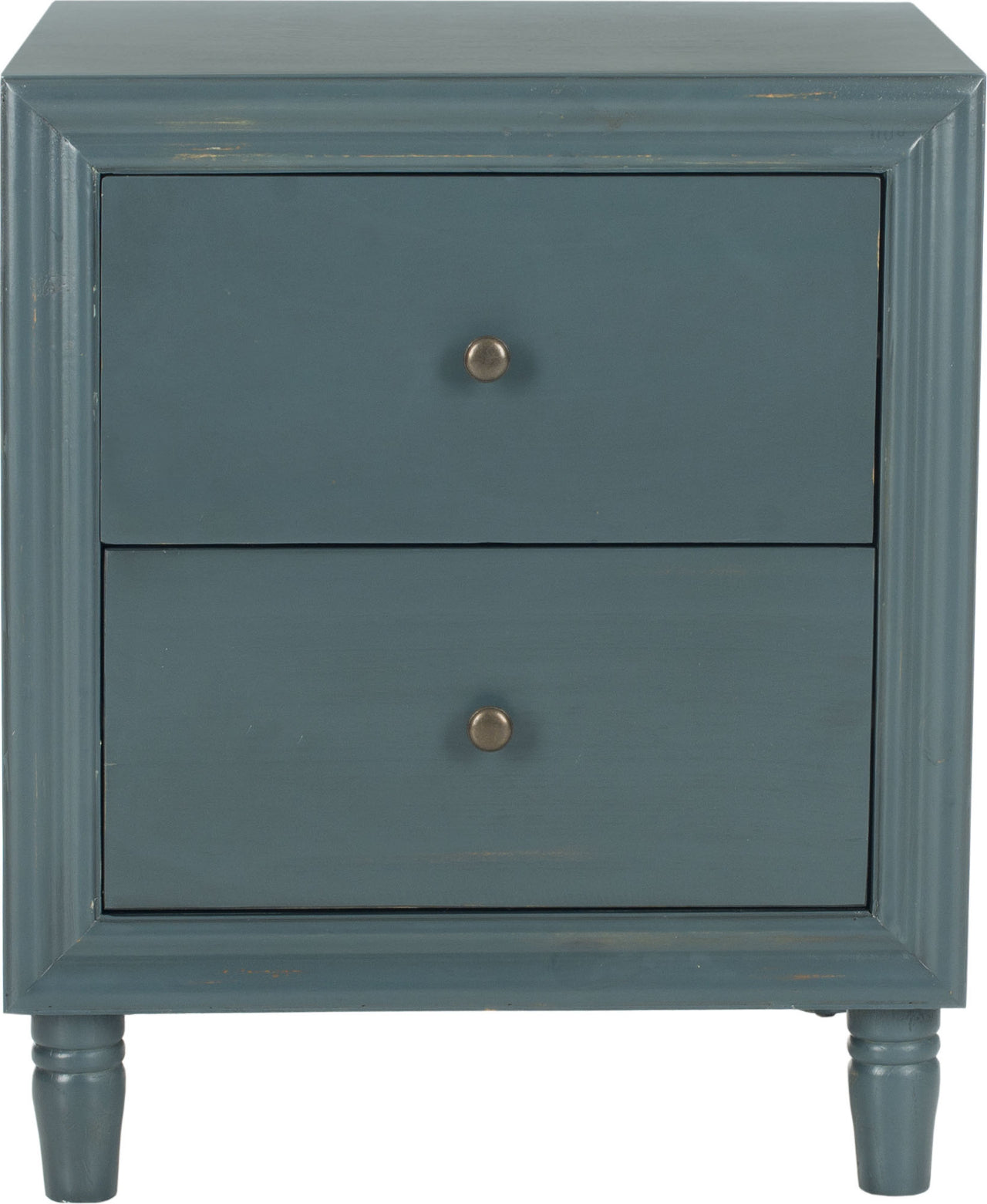 Safavieh Blaise Accent Stand With Storage Drawers Steel Teal Furniture main image