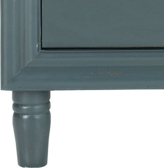 Safavieh Blaise Accent Stand With Storage Drawers Steel Teal Furniture 