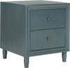 Safavieh Blaise Accent Stand With Storage Drawers Steel Teal Furniture 