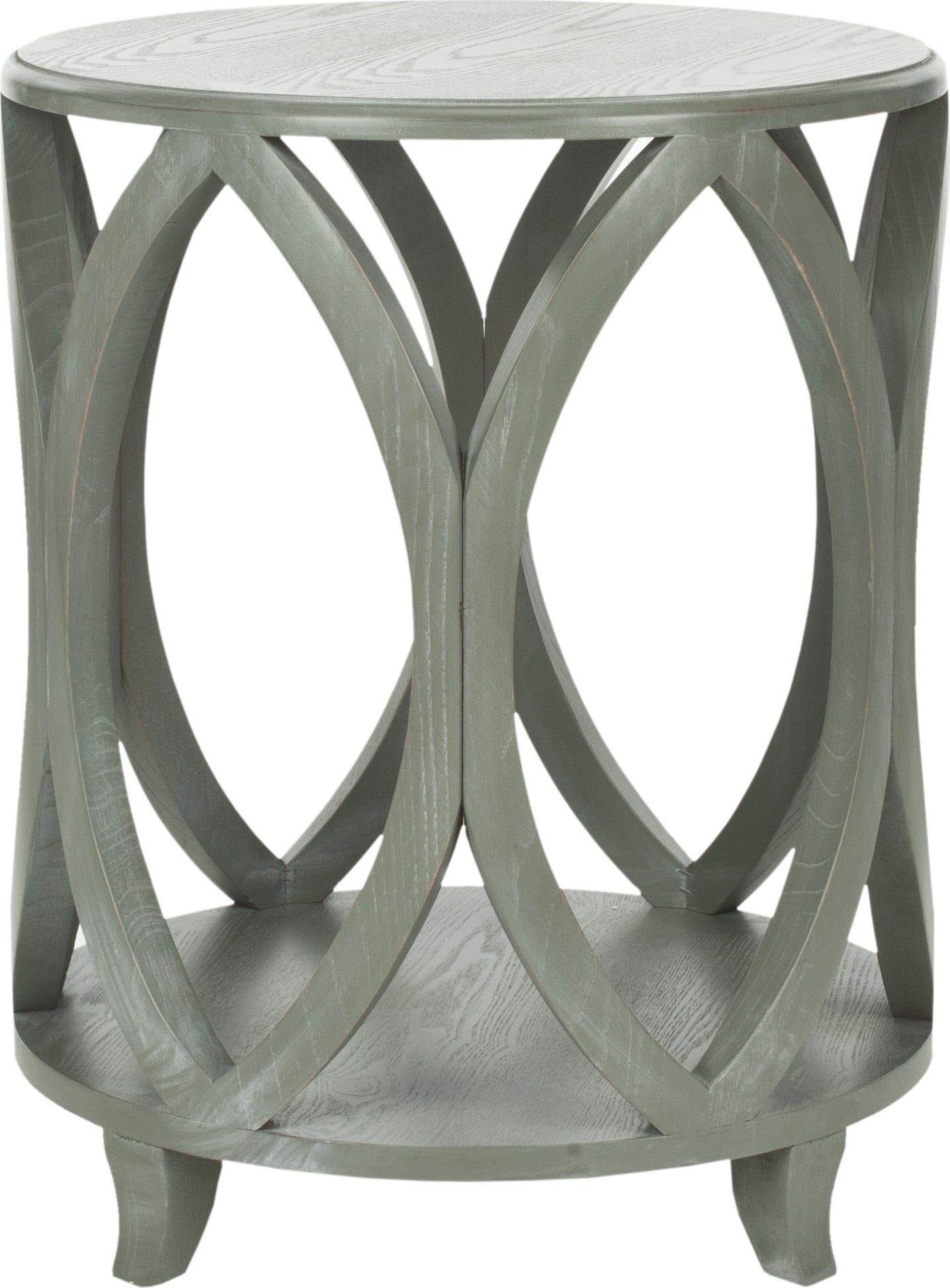 Safavieh Janika Round Accent Table French Grey Furniture main image