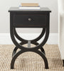 Safavieh Maxine Accent Table With Storage Drawer Black Furniture  Feature