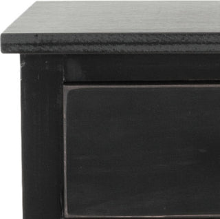 Safavieh Maxine Accent Table With Storage Drawer Black Furniture 