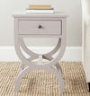 Safavieh Maxine Accent Table With Storage Drawer Quartz Grey Furniture  Feature