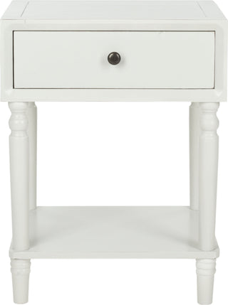 Safavieh Siobhan Accent Table With Storage Drawer Shady White Furniture main image