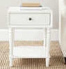 Safavieh Siobhan Accent Table With Storage Drawer Shady White Furniture  Feature