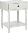 Safavieh Siobhan Accent Table With Storage Drawer Shady White Furniture 