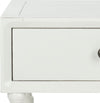 Safavieh Siobhan Accent Table With Storage Drawer Shady White Furniture 