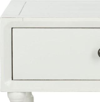 Safavieh Siobhan Accent Table With Storage Drawer Shady White Furniture 