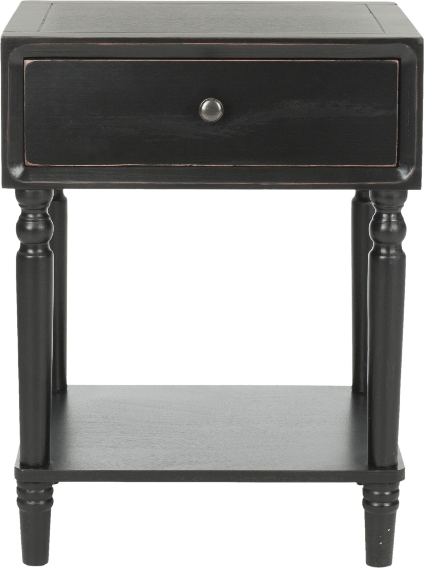 Safavieh Siobhan Accent Table With Storage Drawer Black Furniture main image