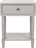Safavieh Siobhan Accent Table With Storage Drawer Quartz Grey Furniture main image