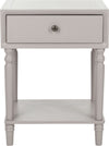 Safavieh Siobhan Accent Table With Storage Drawer Quartz Grey Furniture main image